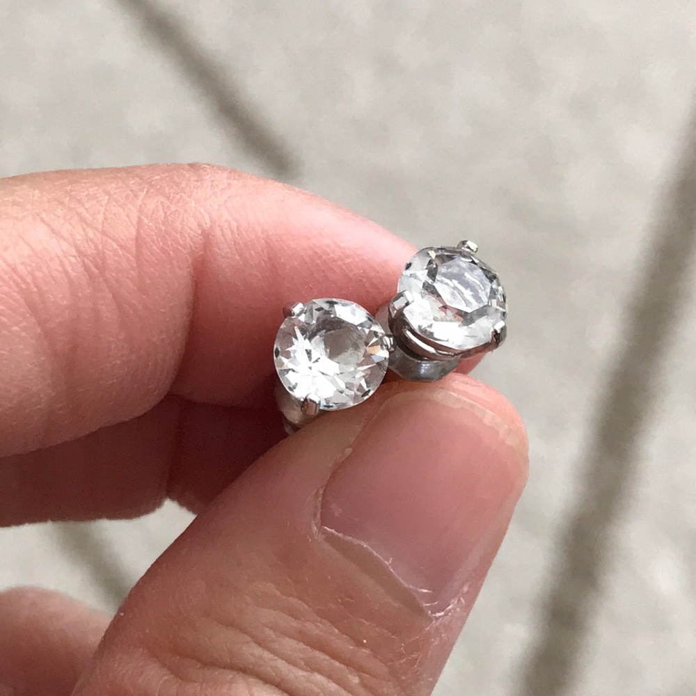 Swarovski Solitaire Earrings - Rhodium